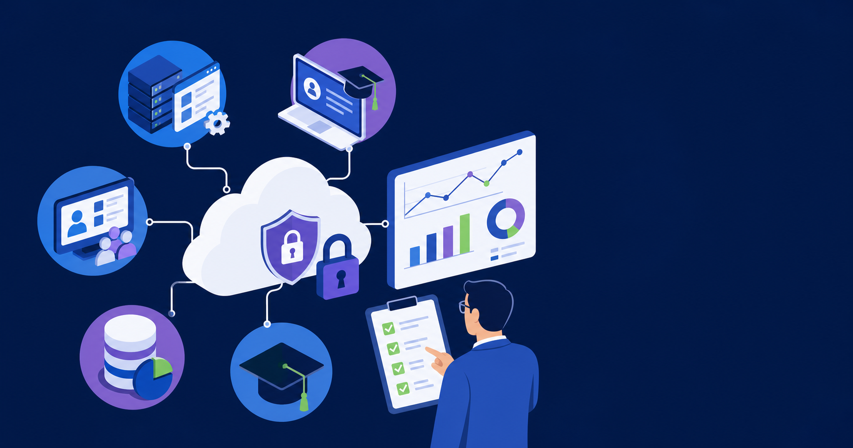 Corporate Cloud Security Architecture Infographic